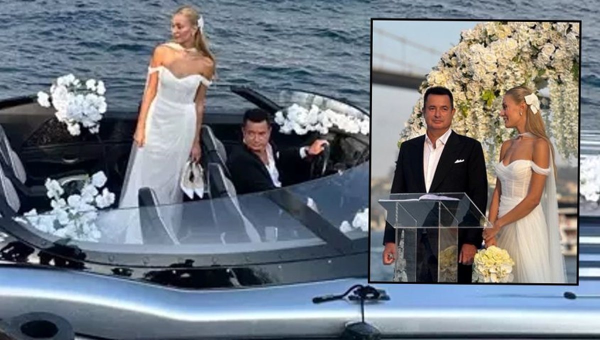 Yılın düğüne büyük ilgi | Ayça Çağla Altunkaya ile Acun Ilıcalı evlendi