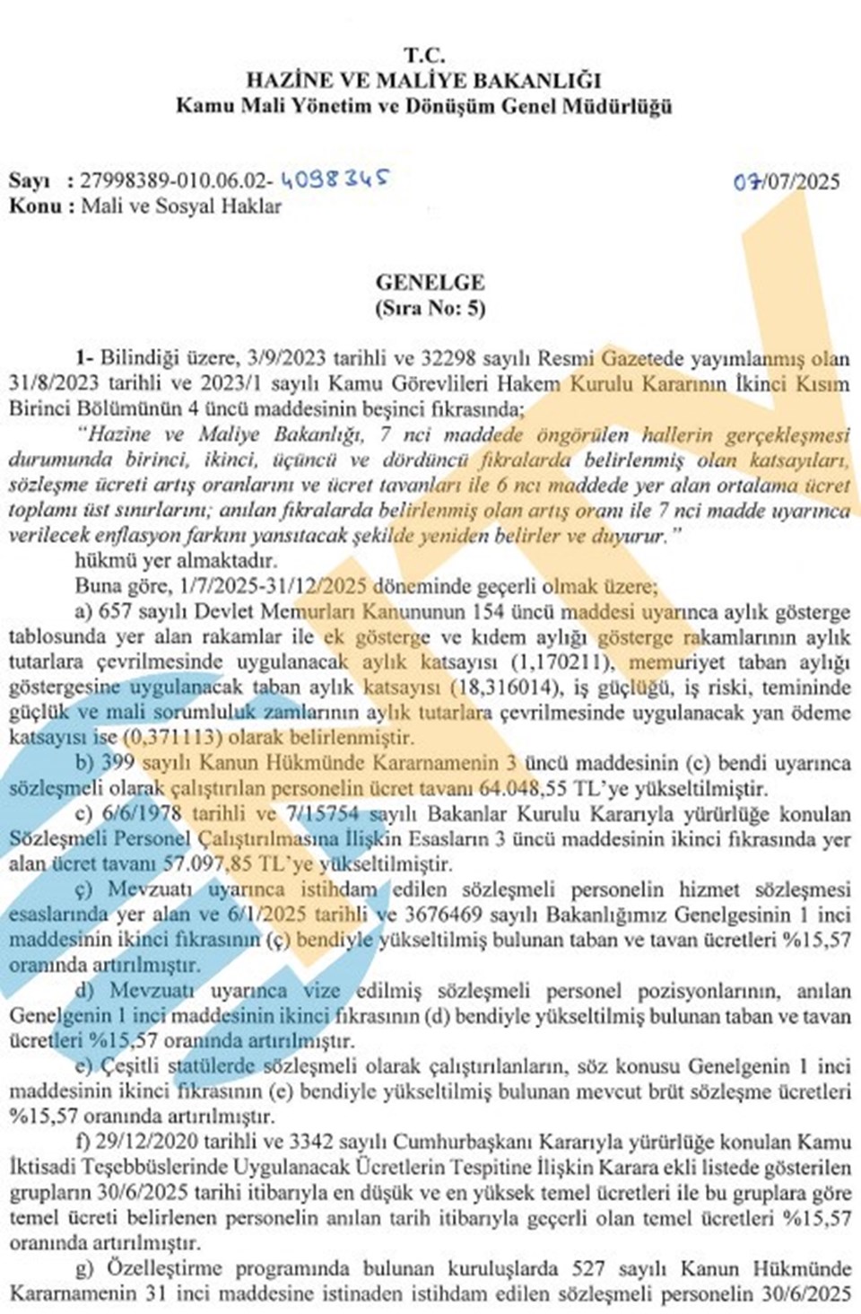 Bakan Şimşek imzaladı... İşte kesin zam, kıdem tazminatı tavanı ve bedelli askerlik ücreti - 1
