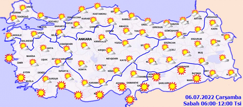 Kurban Bayramı'nda hava nasıl olacak? | 6 Temmuz Meteoroloji raporu - 3