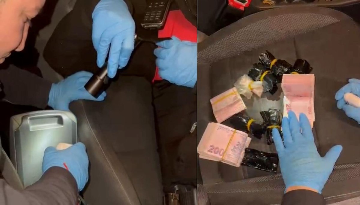 Gizli bölmeden uyuşturucu çıktı