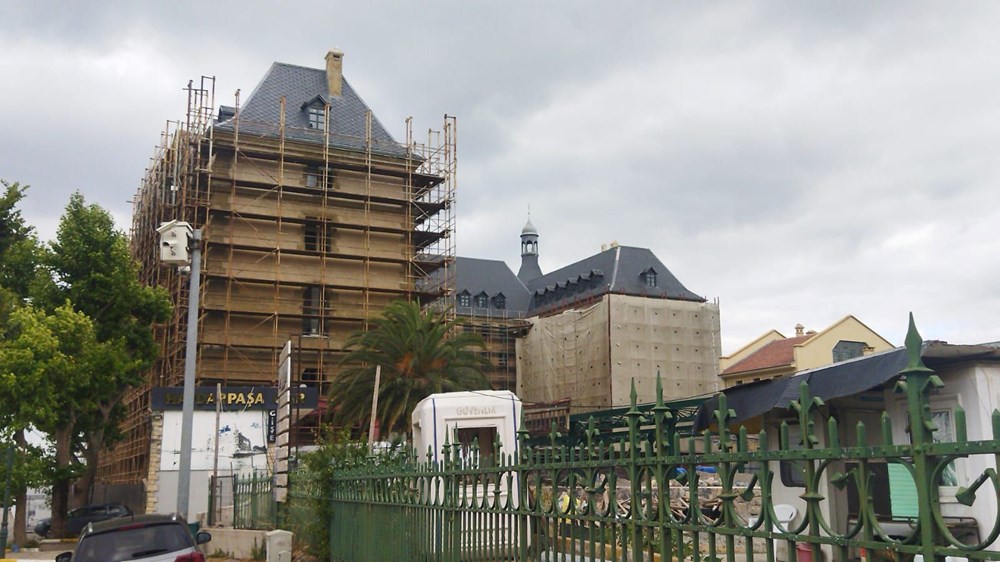 Binayı saran örtü kalktı, restorasyonun sürdüğü Haydarpaşa Garı uzun süre sonra ilk kez görüntülendi - 3