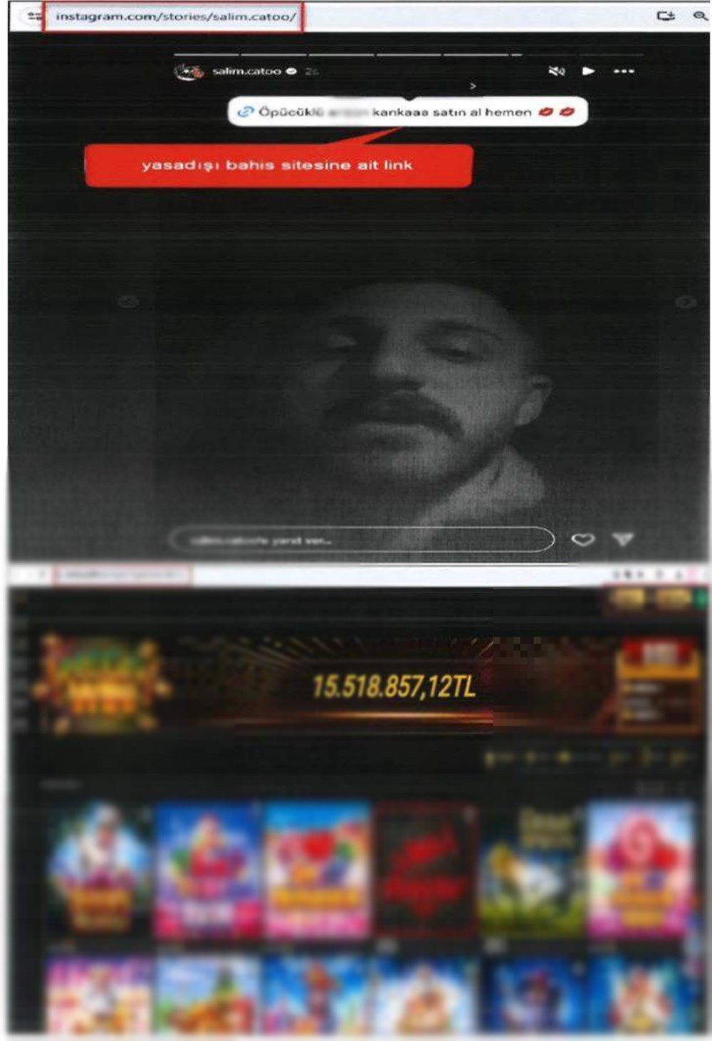 Fenomenlere sanal kumar operasyonu! Attıkları storyler
dosyaya girdi: 8 gözaltı kararı - 6