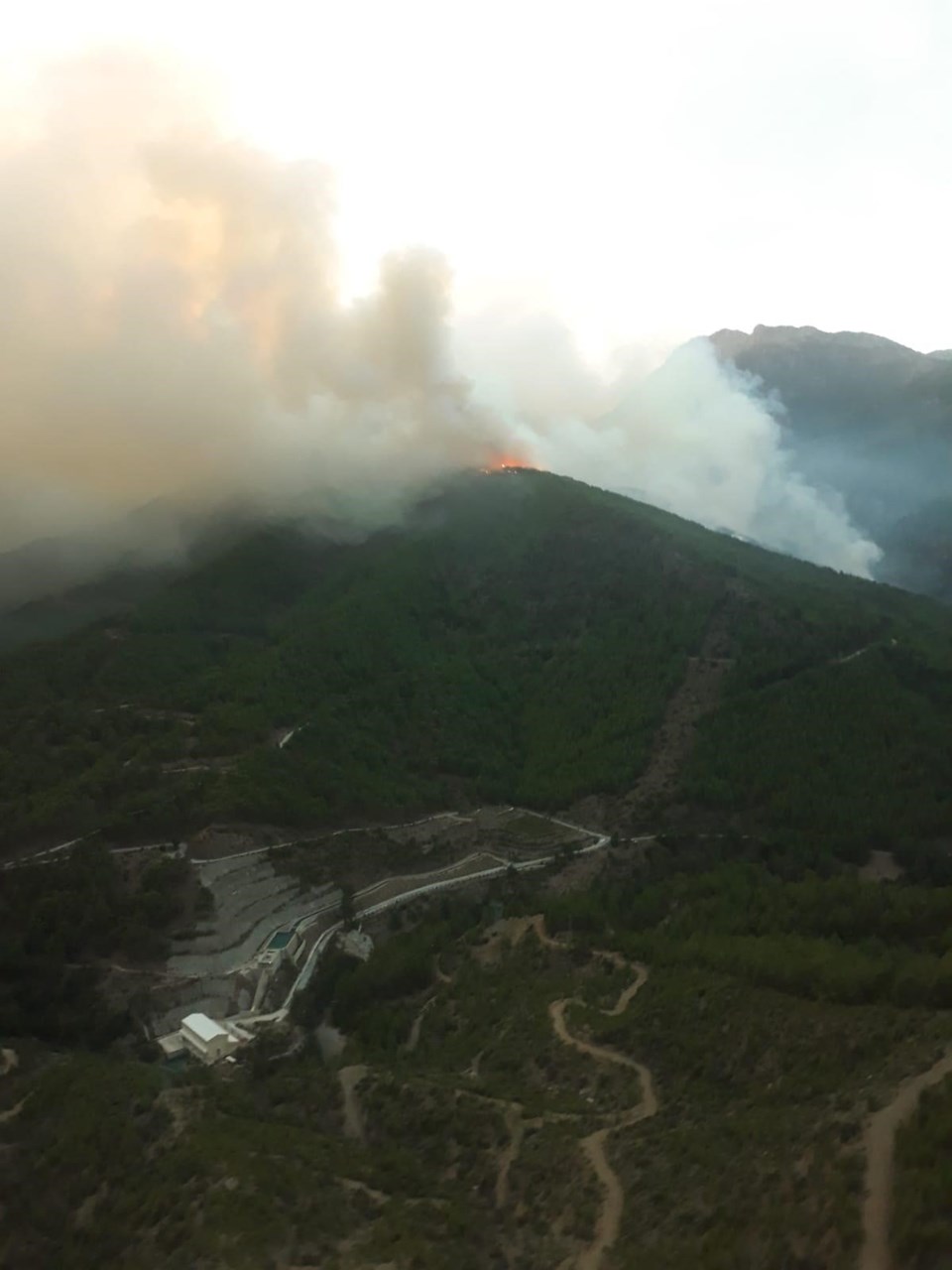 Mersin Anamur'da 13 farklı bölgede orman yangını - 1