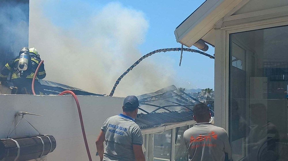 Bodrum'da otel yangını - 8