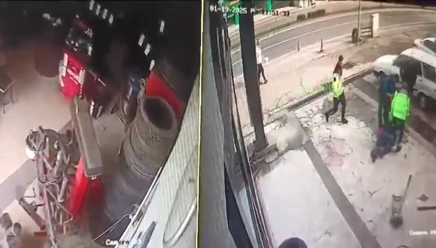 Şişirdiği lastik bomba gibi patladı: Kolu kırıldı