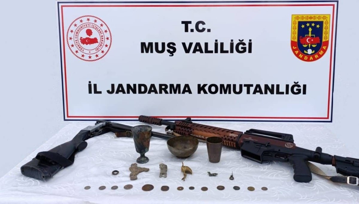 Muş’ta tarihi eser operasyonu: