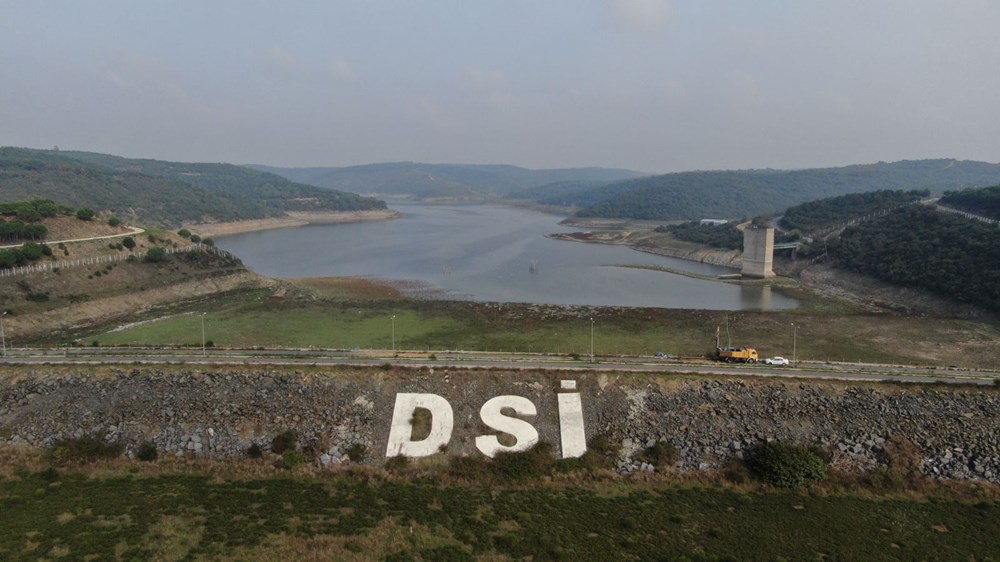 İstanbul barajlarındaki doluluk oranı düşünce eski elektrik direkleri ortaya çıktı - 5
