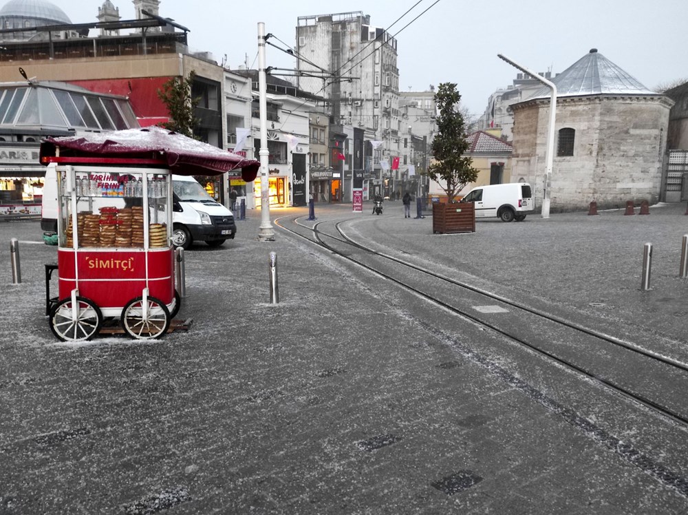 İstanbul'da kar ve dolu yağışı - 6