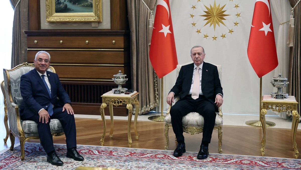 Erdoğan, DSP Genel Başkanı'nı kabul etti