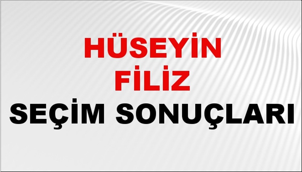 Hüseyin Filiz Seçim Sonuçları 2024 Canlı: 31 Mart 2024 Türkiye Hüseyin Filiz Yerel Seçim Sonucu ve İlçe İlçe YSK Oy Sonuçları Son Dakika - 1