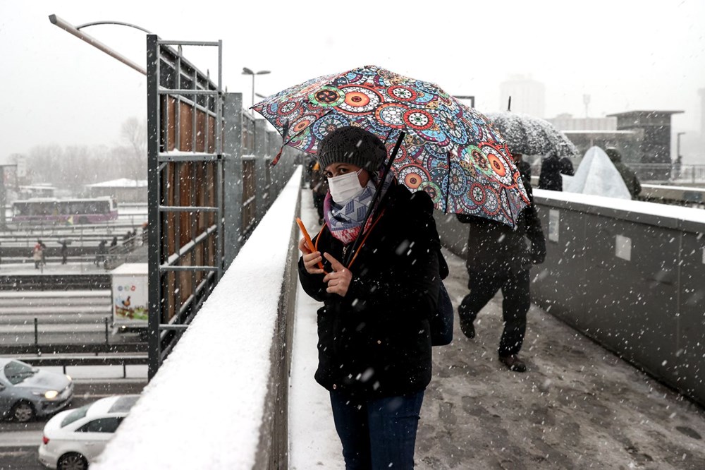 İstanbul'da kar ve dolu yağışı - 8