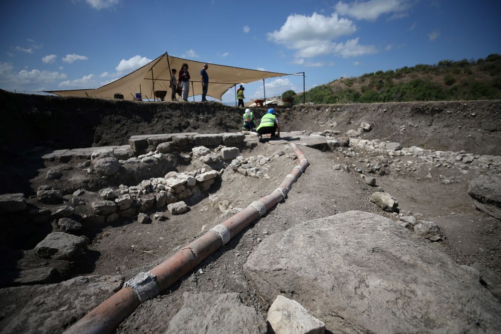 Bandırma'da 2 bin 500 yıllık su şebekesi bulundu - 4