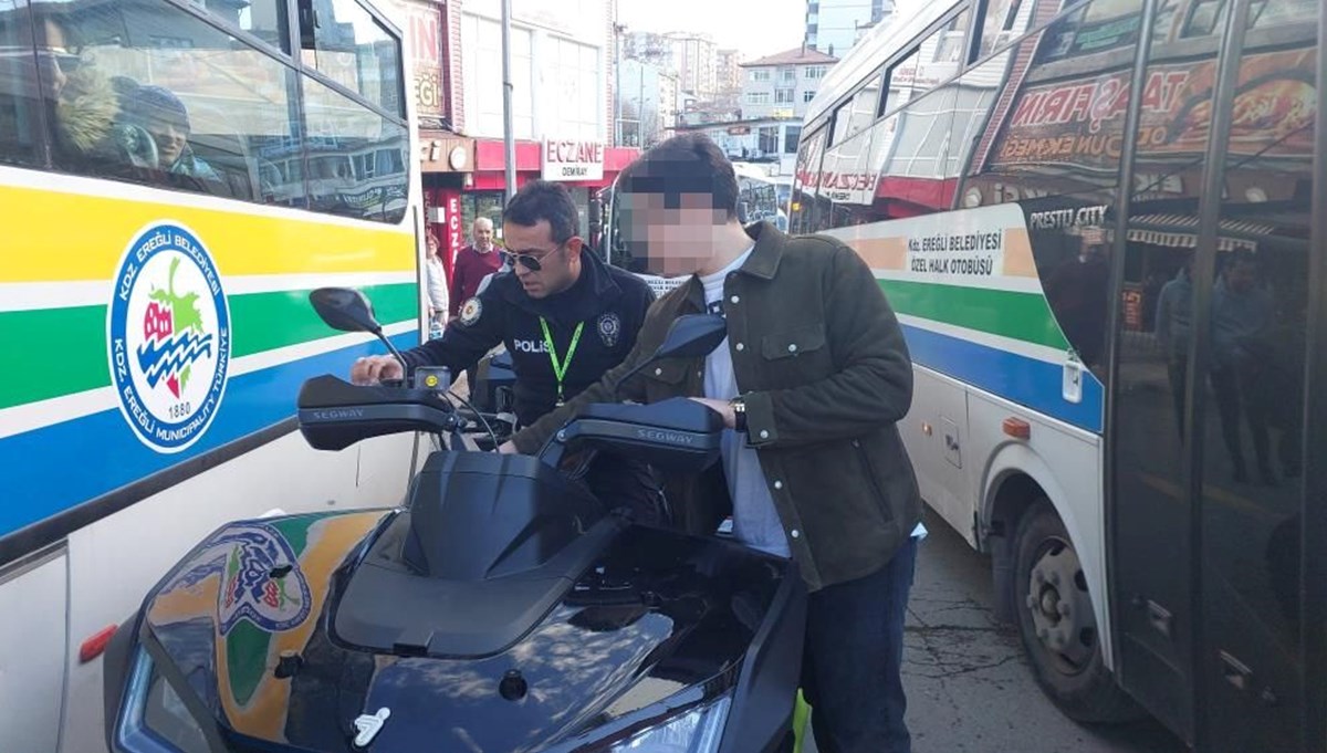 15 yaşındaki ATV sürücüsüne 35 bin lira ceza 15 yaşındaki ATV sürücüsüne 35 bin lira ceza