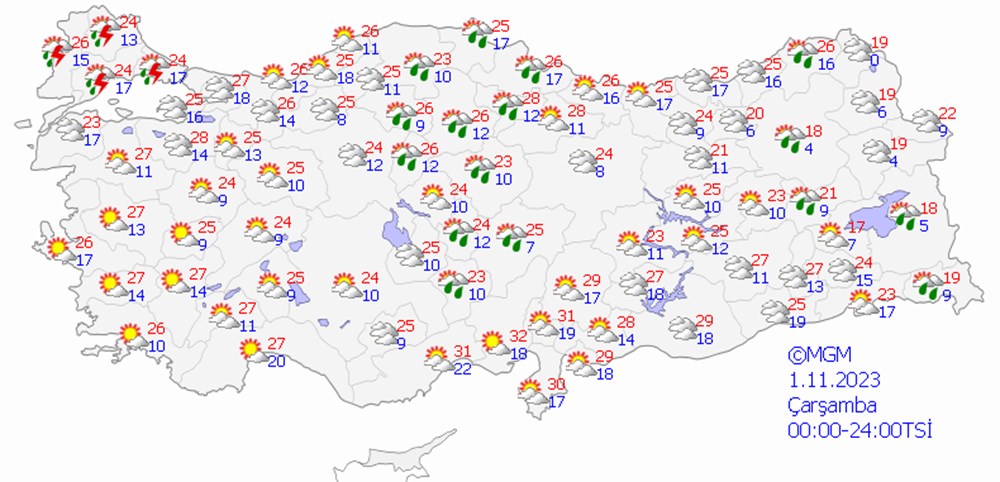 Meteoroloji paylaştı: Sıcaklık düşüyor, yağış geliyor (Bugün hava nasıl olacak?) - 7