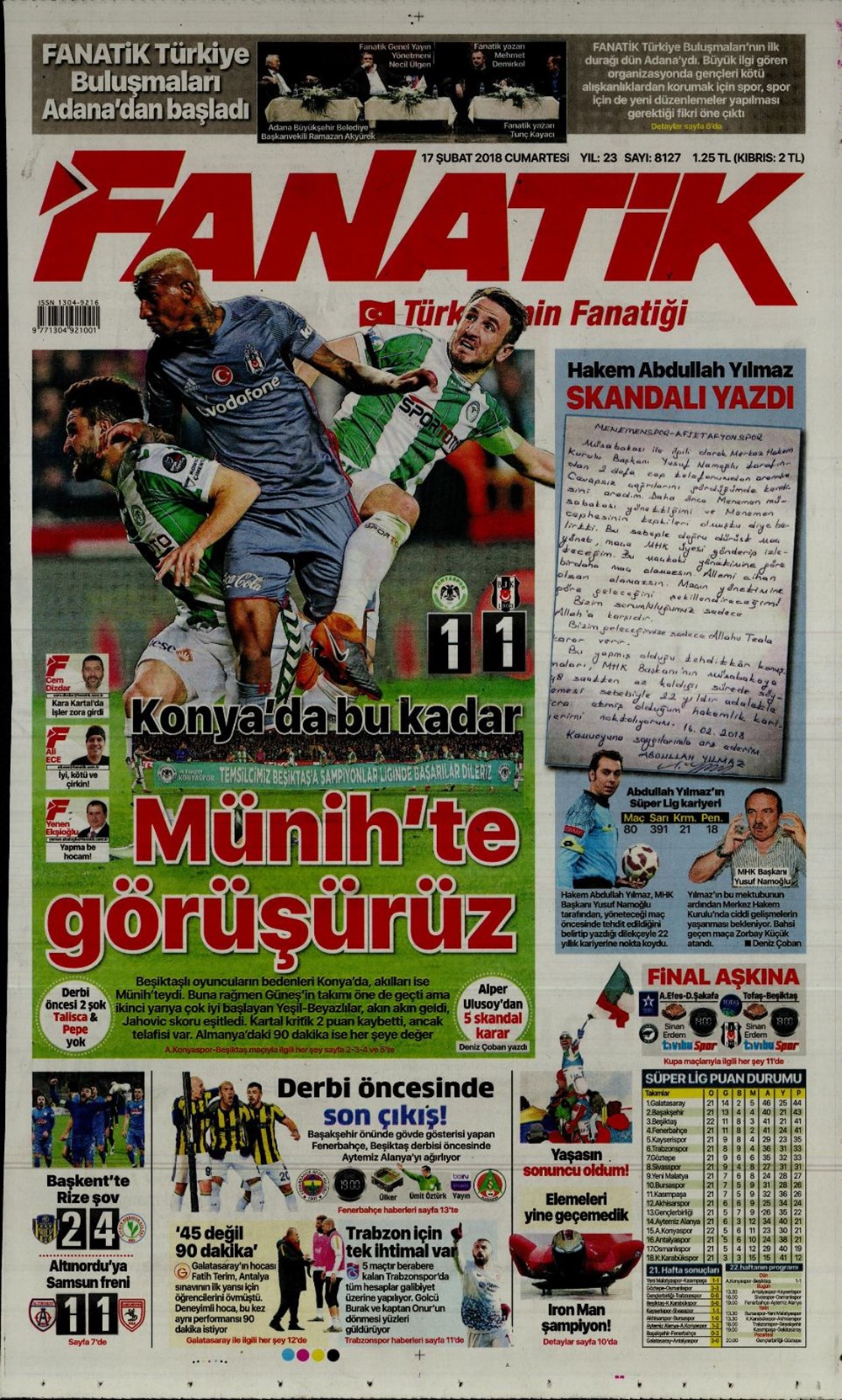 Günlük gazete manşetleri 17-02-2018 - Son Dakika Türkiye Haberleri ...