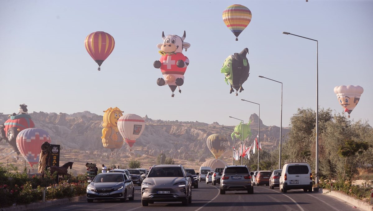 Kapadokya'da kuvvetli rüzgar