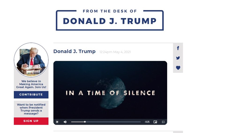 Donald Trump, destekçileri ile iletişime geçmek için internet sitesi açtı - 1