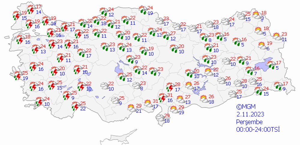 Meteoroloji paylaştı: Sıcaklık düşüyor, yağış geliyor (Bugün hava nasıl olacak?) - 8