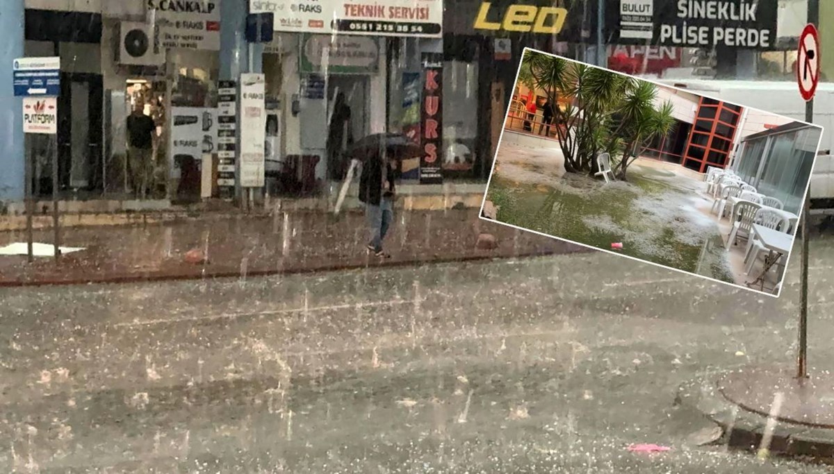 Antalya'da dolu paniği