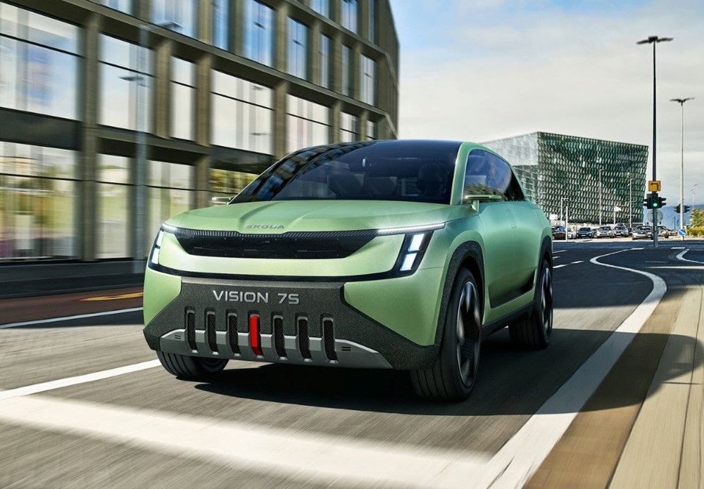 Skoda'dan yeni logo ve yeni elektrikli model: Vision 7S tanıtıldı - 5