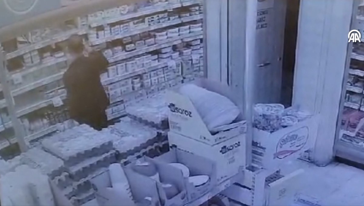 Tekirdağ'da marketten et ürünlerinin çalındığı anlar kamerada Tekirdağ'da marketten et ürünlerinin çalındığı anlar kamerada