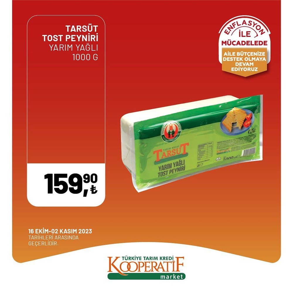 İNDİRİM BUGÜN BAŞLADI! Tarım Kredi Kooperatifi Market İndirim Kataloğu | Siirt Olay Haber Tarım Kredi Kooperatif Market ekim ayına özel yeni indirimli ürünler listesi: Yüzde 50 indirim bugün başlıyor (16 Ekim-2 Kasım 2023 Tarım Kredi Market indirimleri) - 26