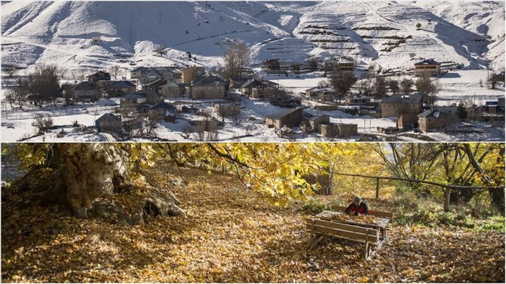 Tunceli'nin dağlarında kış, ovalarında sonbahar havası yaşanıyor - 1
