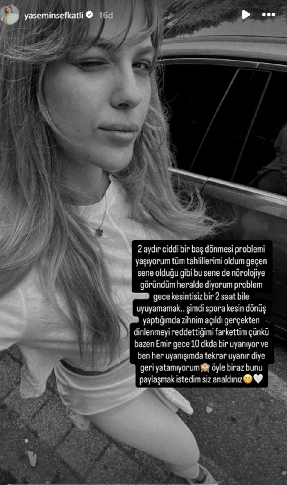 Yasemin Şefkatli Tatlıses: Ciddi baş dönmesi problemi yaşıyorum - 1