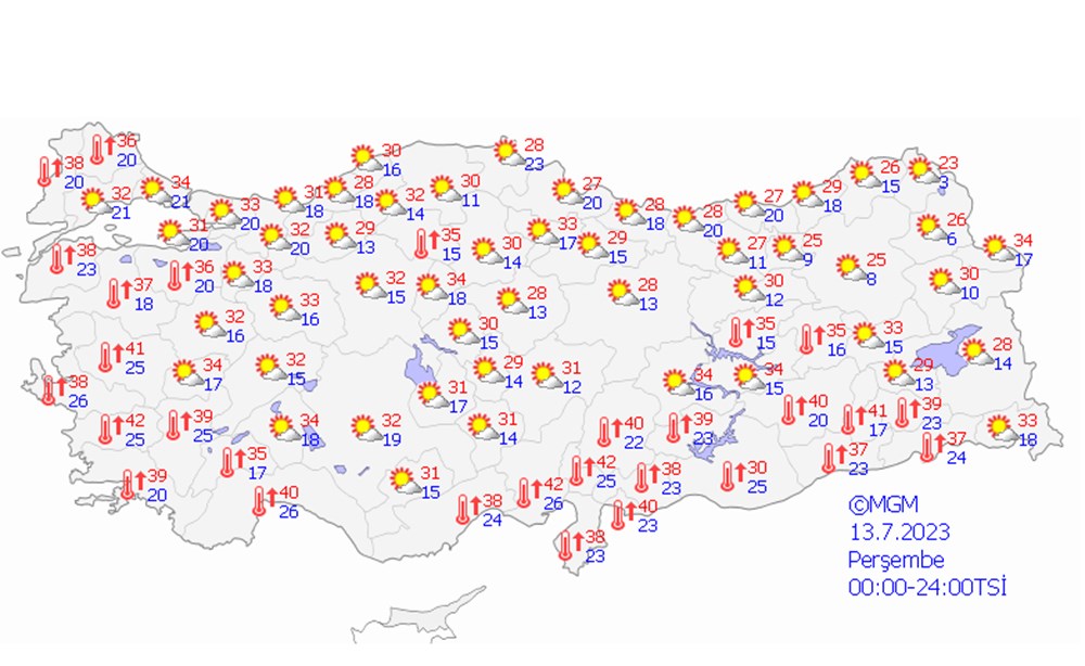 Türkiye için sıcak hava uyarısı: 35 derecenin üzerine çıkacak - 7