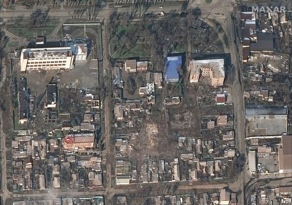 Mariupol kentindeki yıkım uydudan görüntülendi - 5