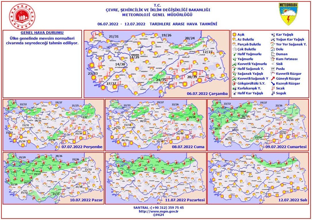 Kurban Bayramı'nda hava nasıl olacak? | 6 Temmuz Meteoroloji raporu - 7