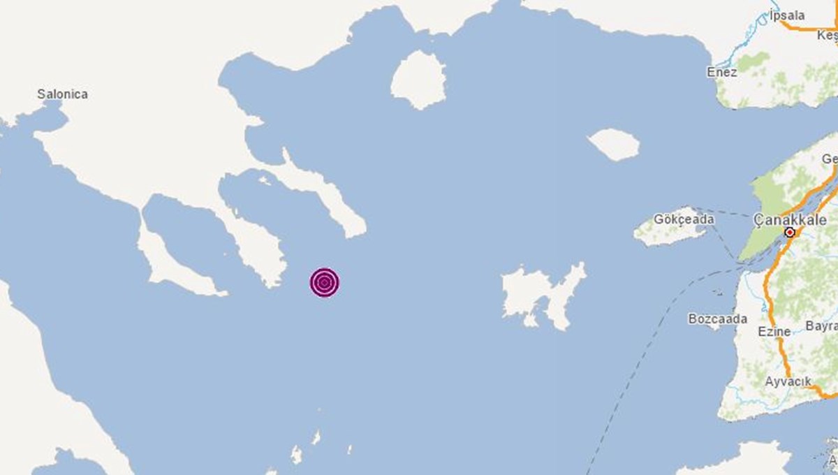 SON DAKİKA: Ege Denizi'nde 5,3 büyüklüğünde deprem | Son depremler