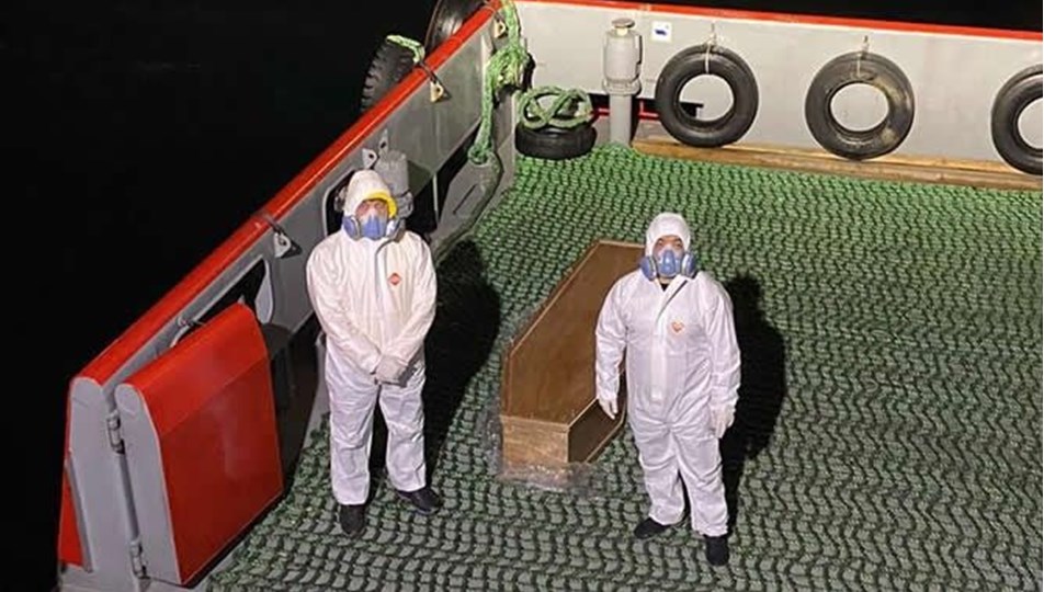 cinli gemi kaptani istanbul da corona