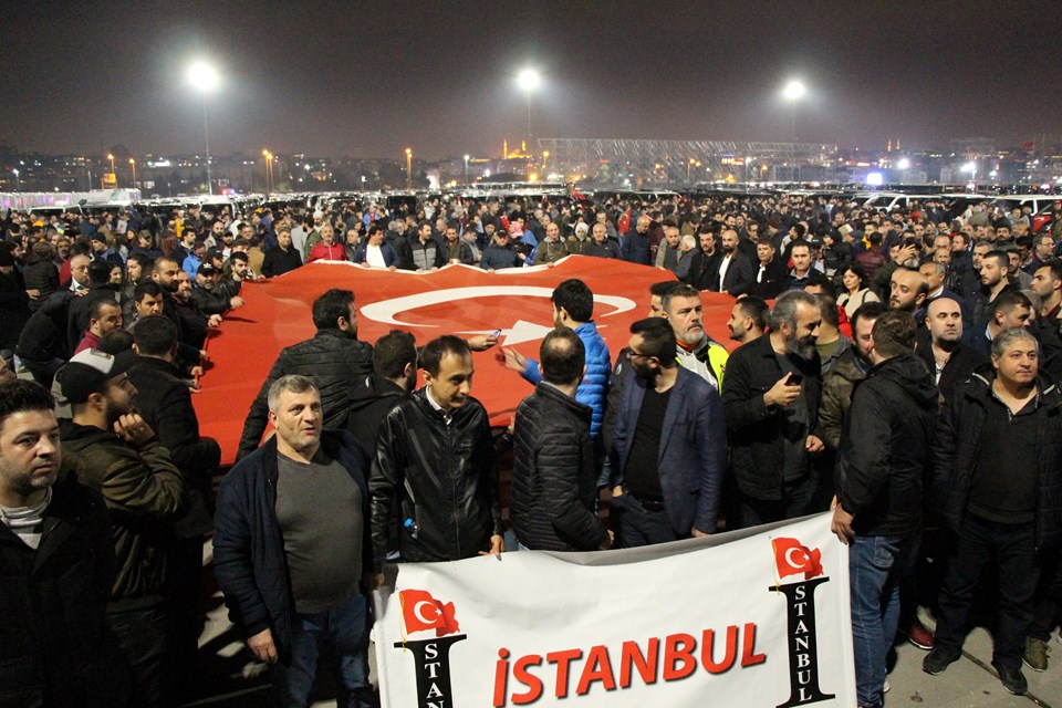 Uber şoförlerinden protesto - 1