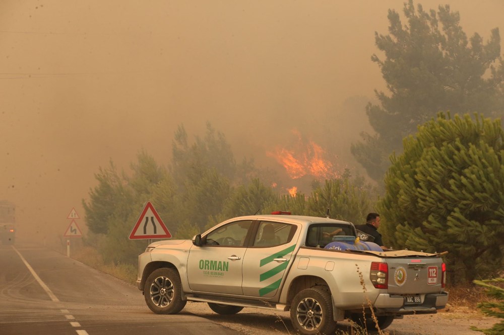 Çanakkale'de orman yangını (6 köy ve üniversite kampüsü tahliye edildi) - 8