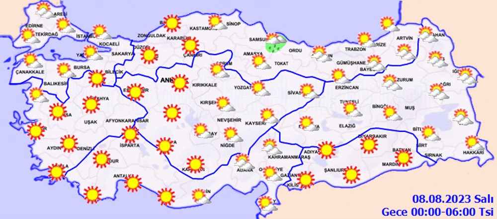 Yeni haftada hava nasıl olacak? | 7 Ağustos 2023 hava durumu - 6