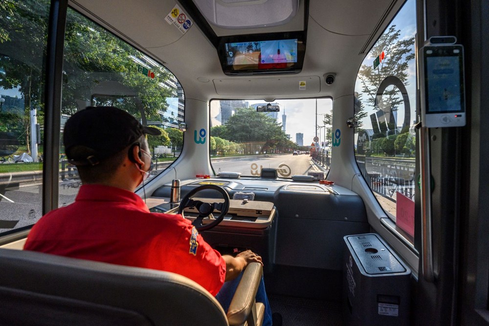 Çin'de sürücüsüz otobüsler test sürüşüne başladı - 14