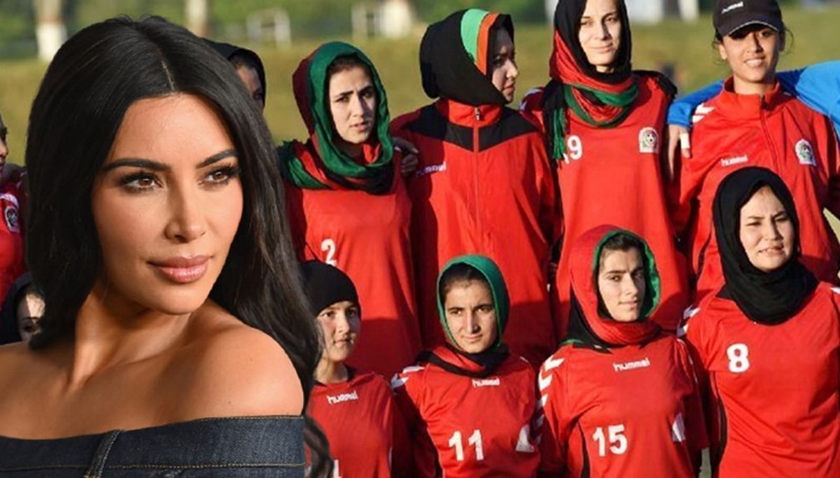 Afganistan genç kadın futbol takımına Kim Kardashian desteği