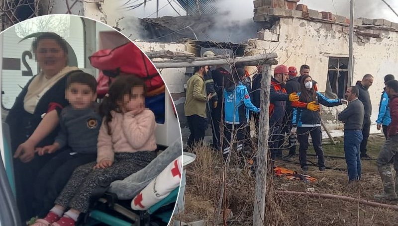 Tek katlı evde yangın! 3 yaşındaki Ecrin öldü, 4'ü çocuk 5 kişi hastaneye kaldırıldı