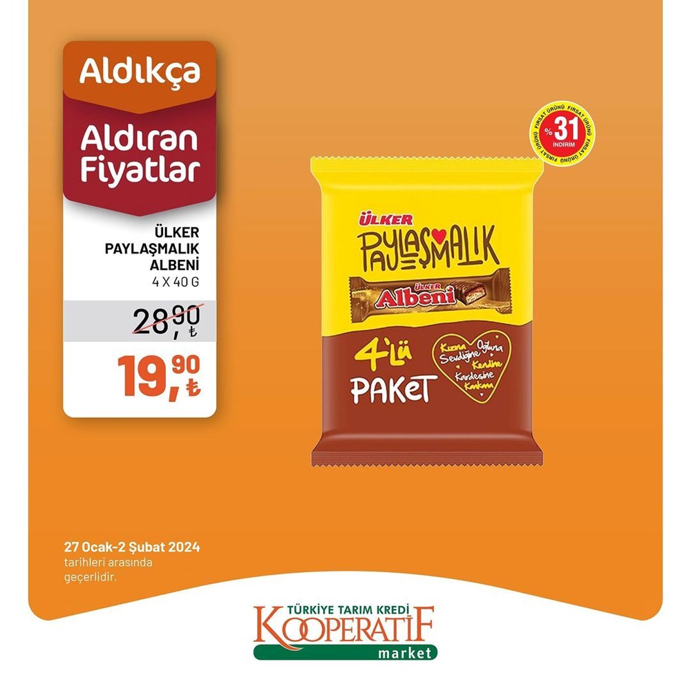Tarım Kredi Kooperatif Market'te şubat ayına özel yeni indirimli ürünler listesi (29 Ocak-2 Şubat 2024 Tarım Kredi Market indirimleri) - 27