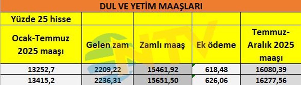 Son dakika... Dul ve yetim aylıkları belli oldu - 4