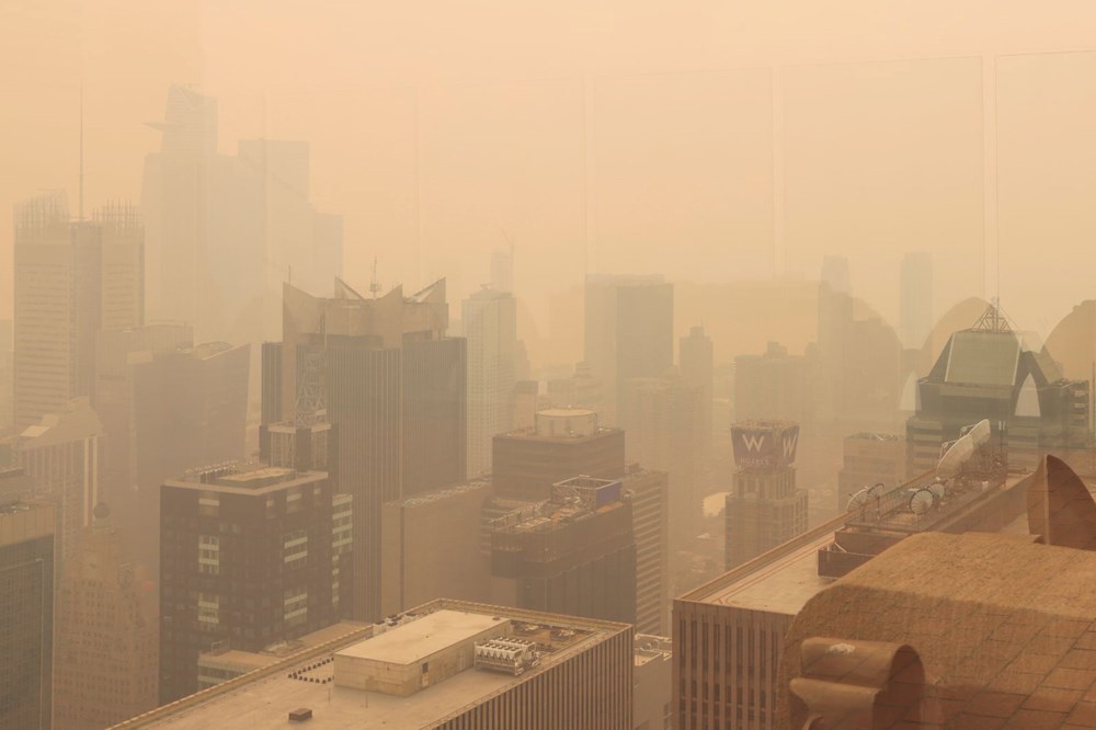 Kanada'daki orman yangınları ABD'yi teslim aldı: New York hayalet şehre döndü - 15