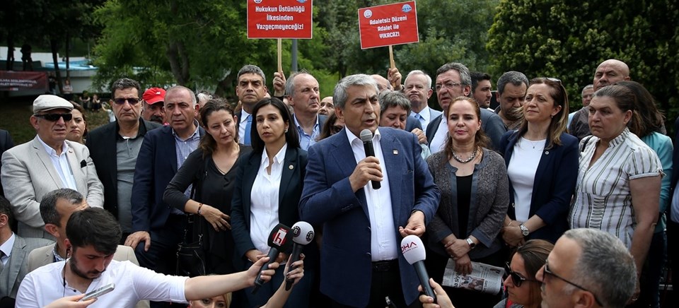Maçka Parkı'nda Berberoğlu protestosu - 2