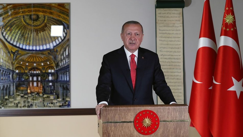 Cumhurbaşkanı Erdoğan: Ayasofya'da ilk namaz 24 Temmuz Cuma günü kılınacaktır