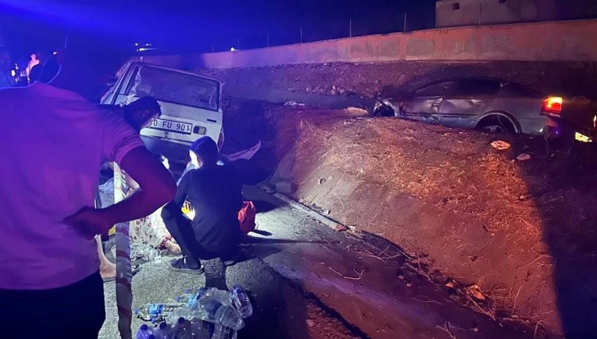 Şanlıurfa’da iki otomobil çarpıştı: 1 ölü, 6 yaralı