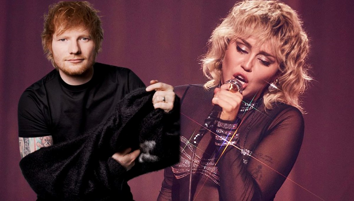 Ed Sheeran yeni şarkısıyla Miley Cyrus'ı zirveden indirdi
