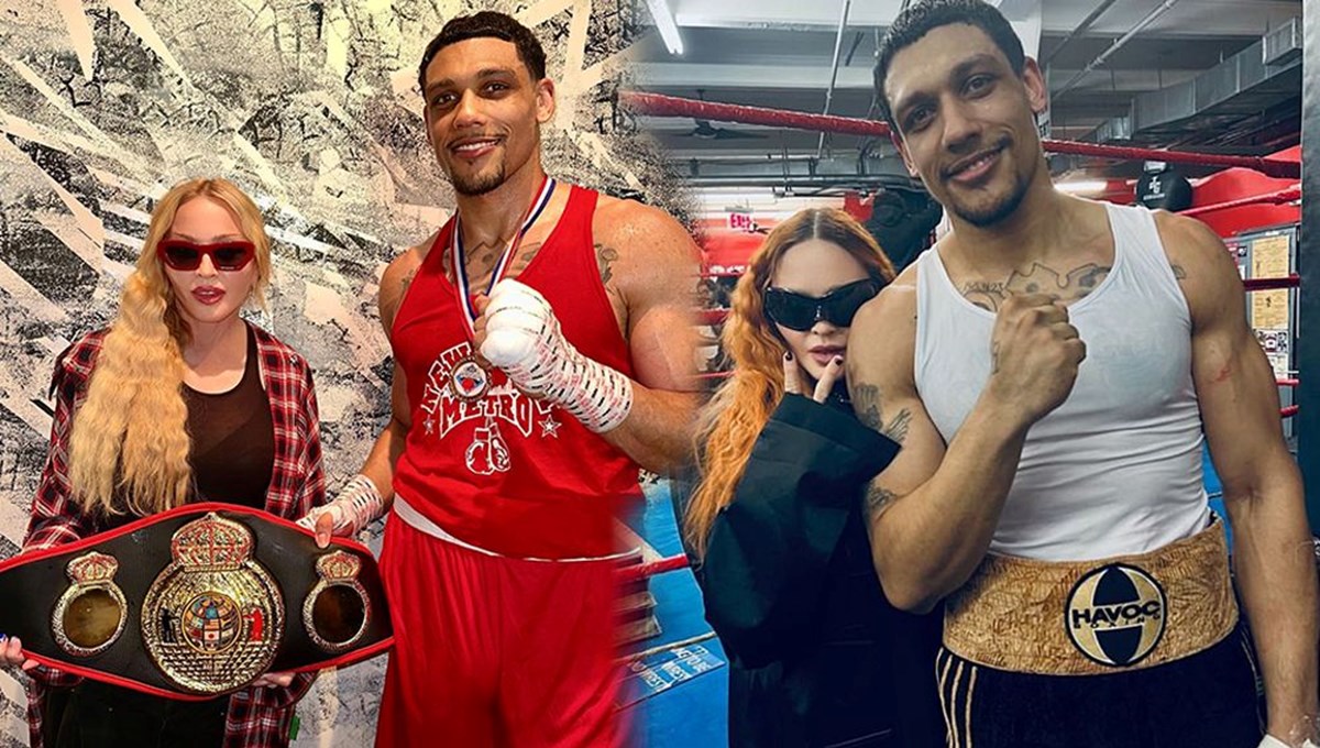 Madonna sevgilisinin boks şampiyonluğunu kutladı Madonna sevgilisinin boks şampiyonluğunu kutladı
