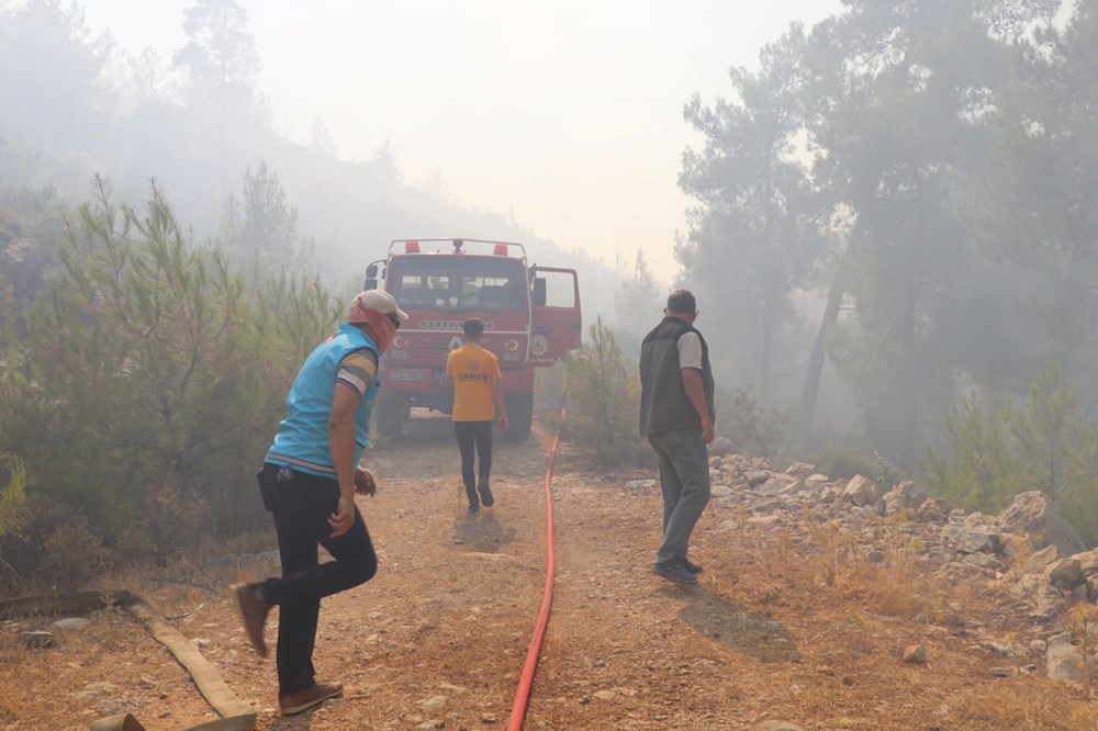 Bodrum'da orman yangını: Alevlere havadan ve karadan müdahale ediliyor - 10