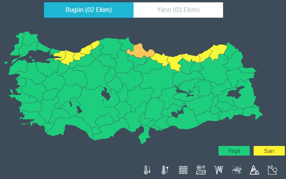11 il için sarı ve turuncu kodlu uyarı (Yağışlar ne kadar devam edecek?) - 3