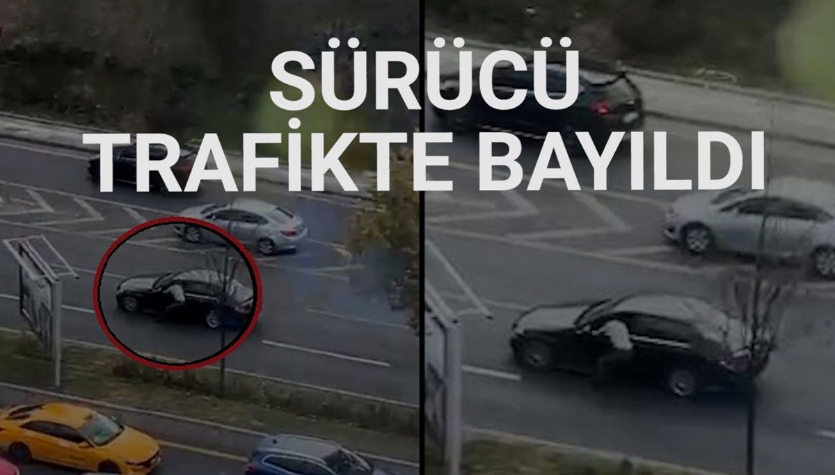 Metrelerce sürüklenen otomobili diğer sürücüler durdurdu Metrelerce sürüklenen otomobili diğer sürücüler durdurdu